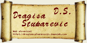 Dragiša Stuparević vizit kartica